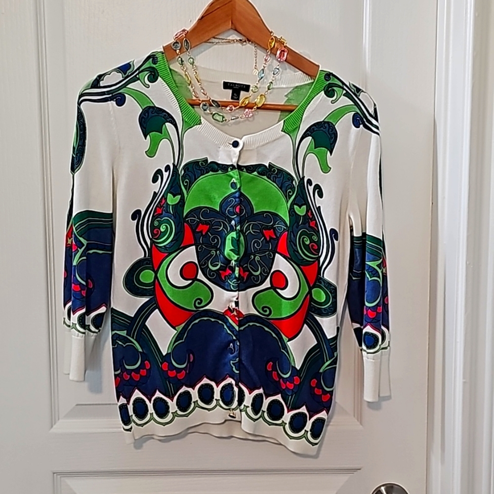 Talbots Kaleidoscope Cardigan